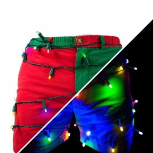 Chubbies Light up Holiday Christmas shorts NIB - Picture 3 of 9